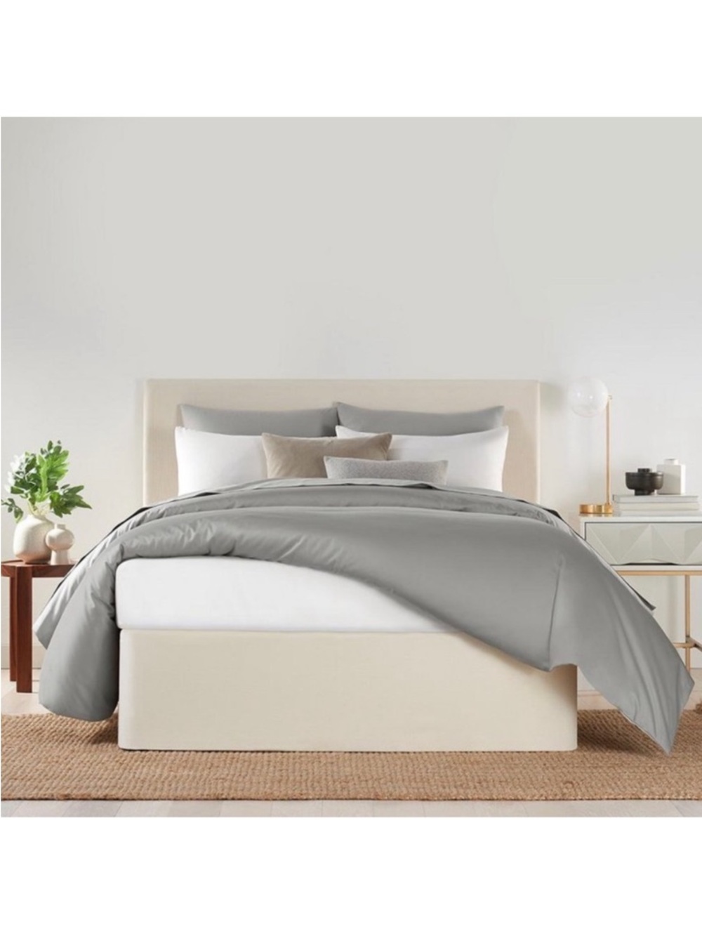 New in Packaging Standard Textile Circa Bed Wrap Queen Ivory